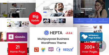 پوسته چندمنظوره Hepta برای وردپرس